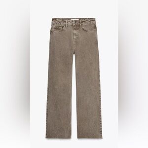 Zara split hem jeans